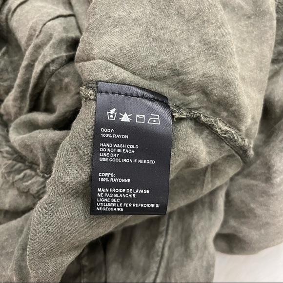 Staring at Stars Army Green Embroidered Shirt Jacket - Picture 6 of 6